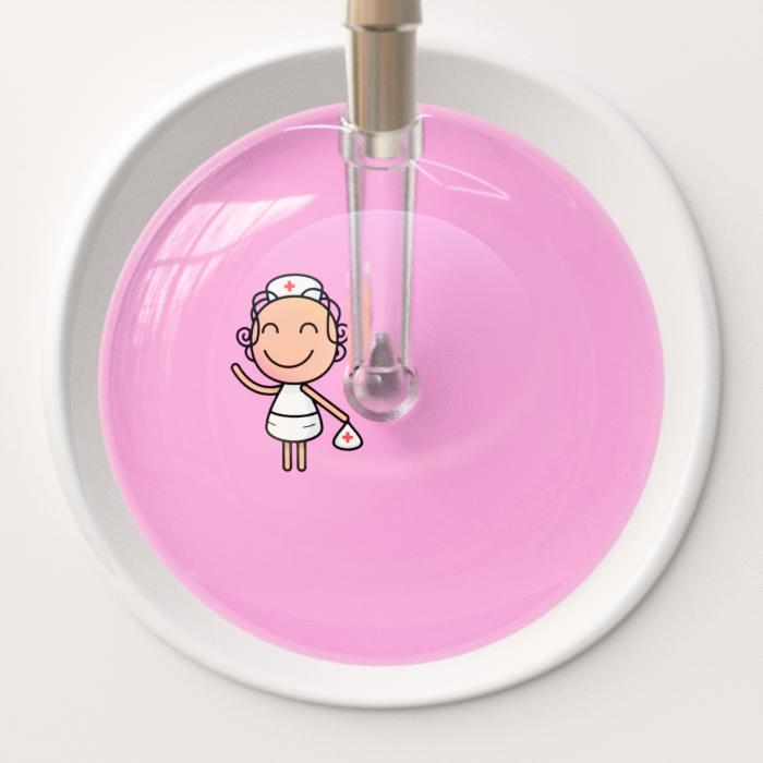 Ultrascope Stethoscope Head Light Pink F2 Cartoon Nurse / Adult Cartoon Nurse Stethoscope Head