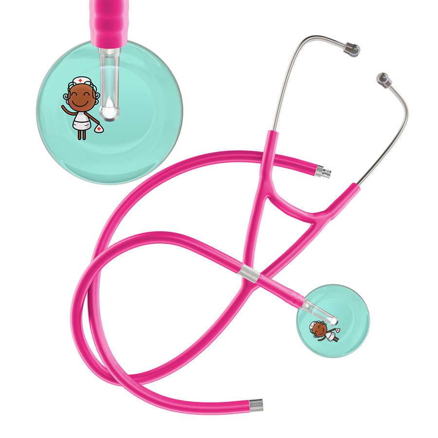 Cartoon Nurse F4 Skin Cardiology Stethoscope