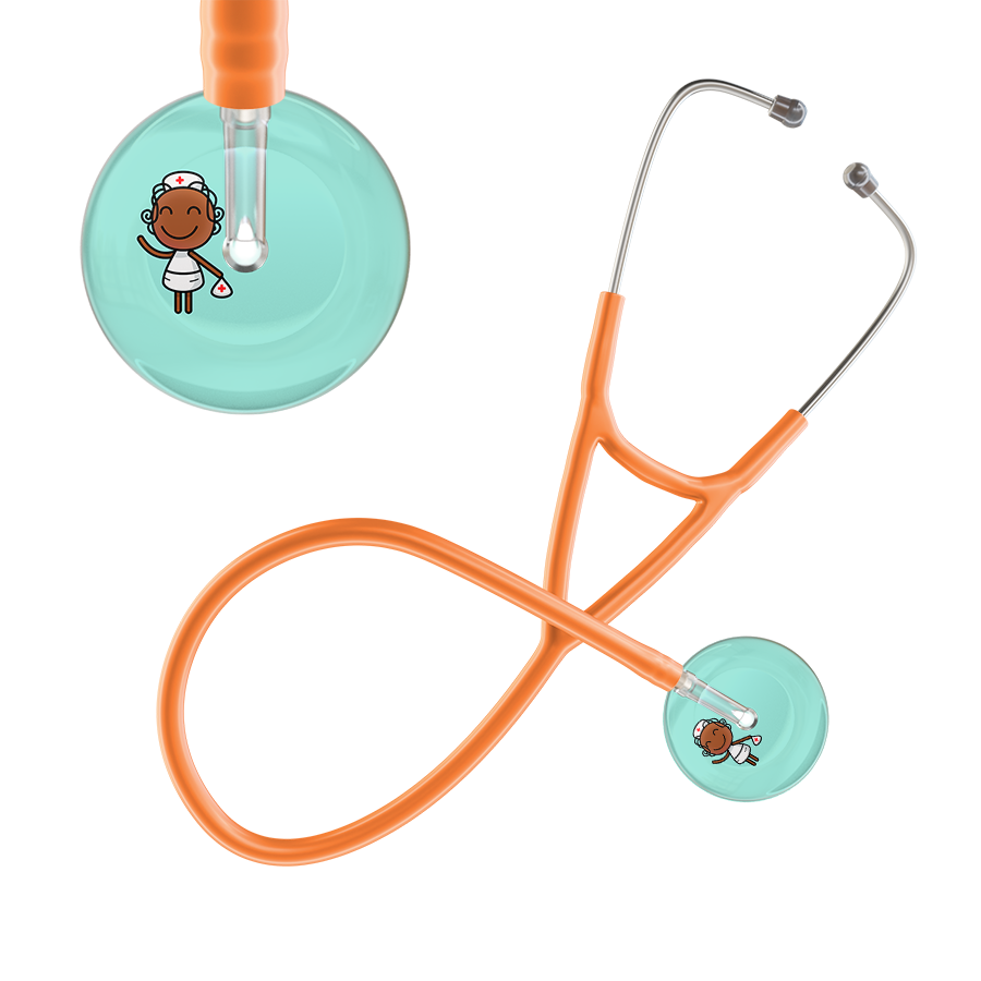 Cartoon Nurse F4 Skin Cardiology Stethoscope
