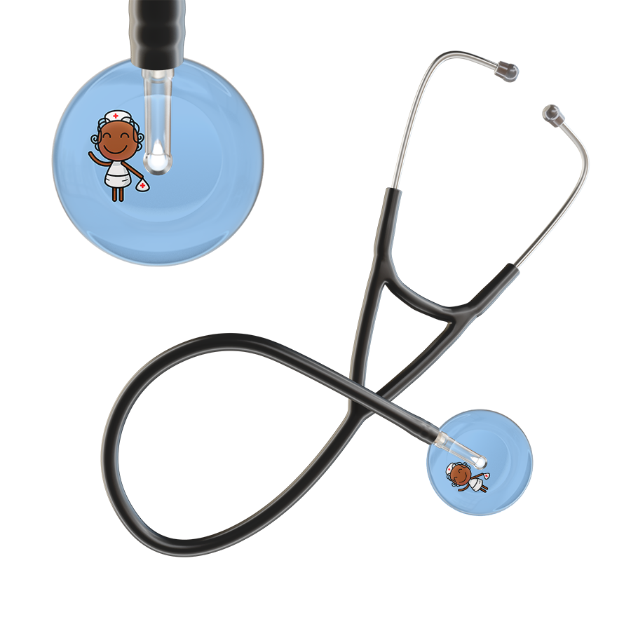 Cartoon Nurse F4 Skin Cardiology Stethoscope
