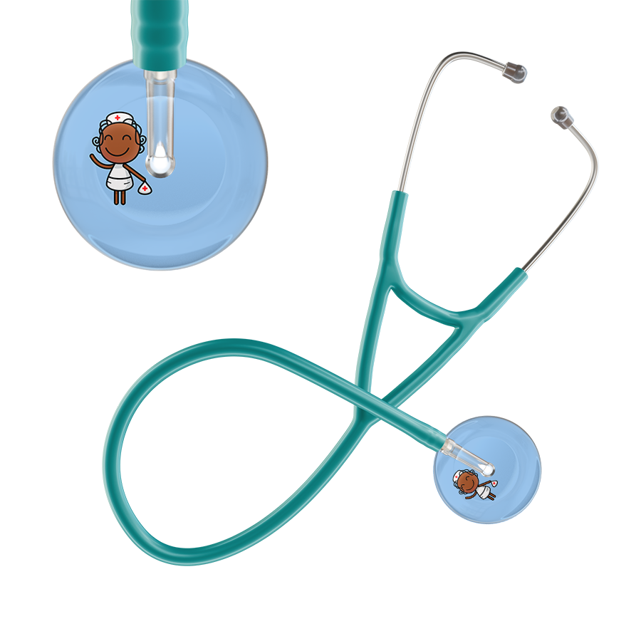 Cartoon Nurse F4 Skin Cardiology Stethoscope