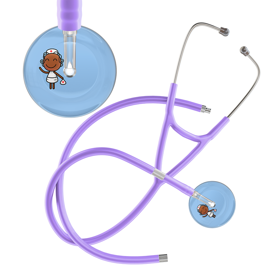 Cartoon Nurse F4 Skin Cardiology Stethoscope