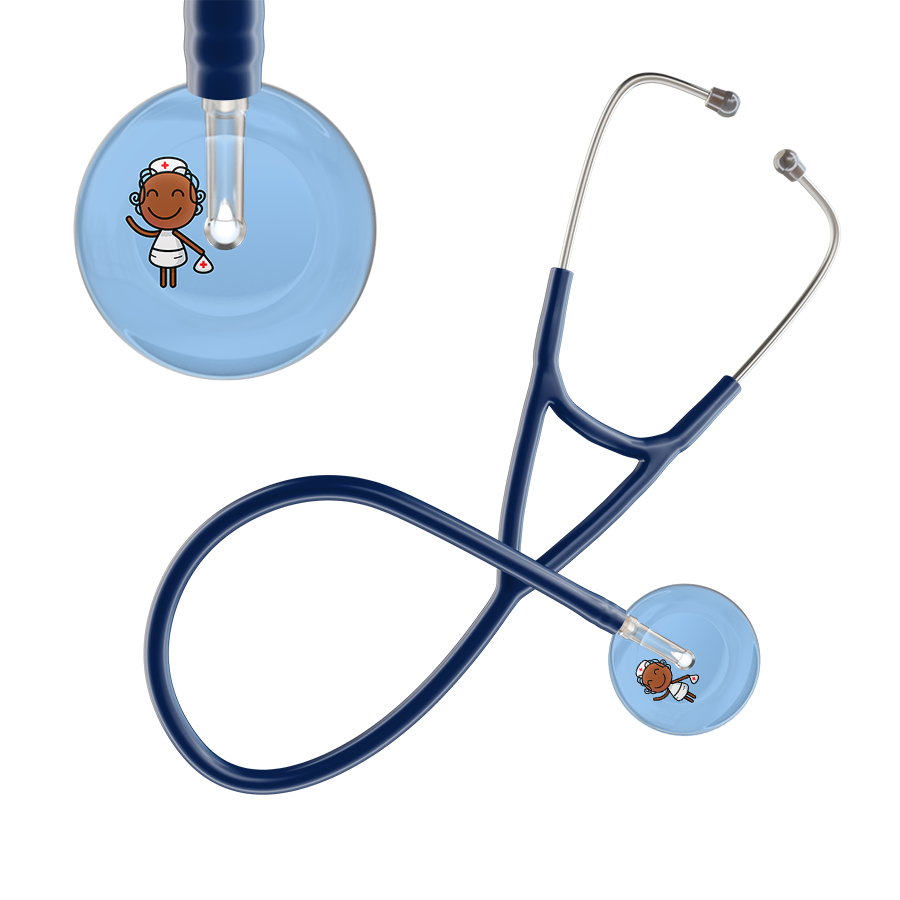 Cartoon Nurse F4 Skin Cardiology Stethoscope