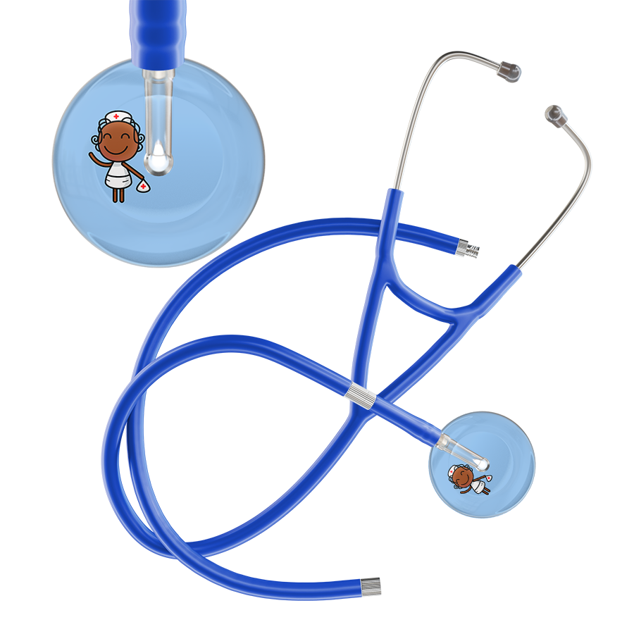 Cartoon Nurse F4 Skin Cardiology Stethoscope