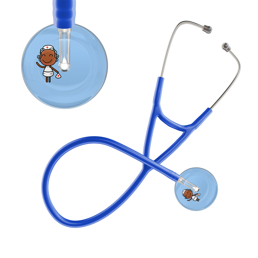 Cartoon Nurse F4 Skin Cardiology Stethoscope