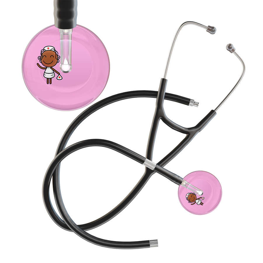Cartoon Nurse F4 Skin Cardiology Stethoscope