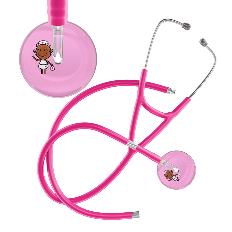 Cartoon Nurse F4 Skin Cardiology Stethoscope