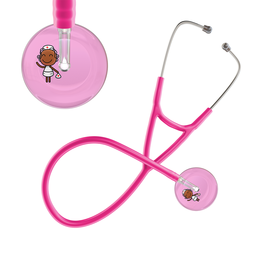 Cartoon Nurse F4 Skin Cardiology Stethoscope