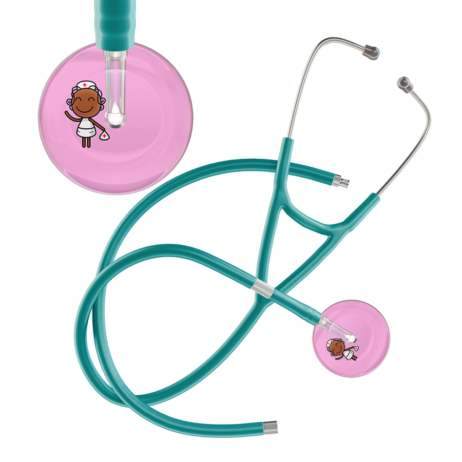 Cartoon Nurse F4 Skin Cardiology Stethoscope