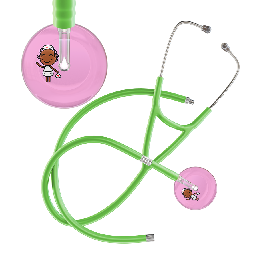 Cartoon Nurse F4 Skin Cardiology Stethoscope