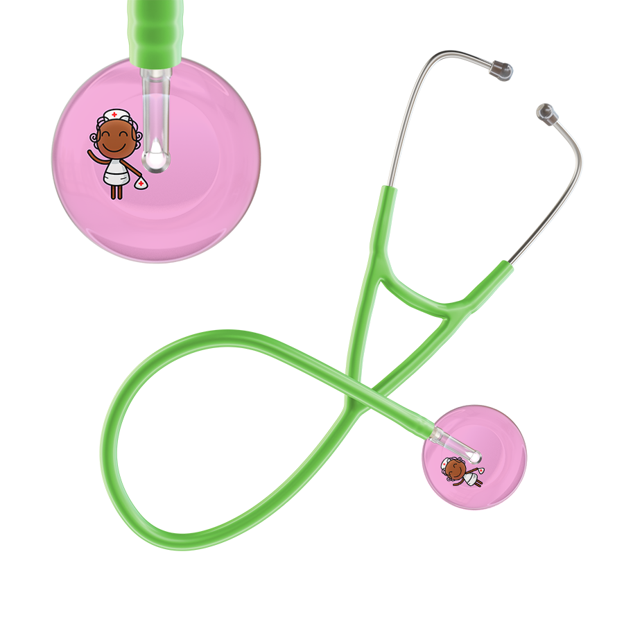 Cartoon Nurse F4 Skin Cardiology Stethoscope