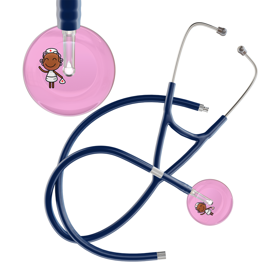 Cartoon Nurse F4 Skin Cardiology Stethoscope