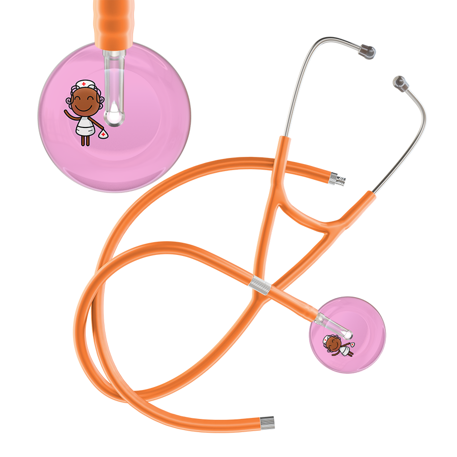 Cartoon Nurse F4 Skin Cardiology Stethoscope