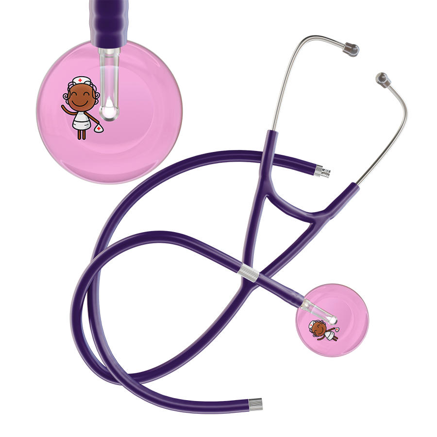 Cartoon Nurse F4 Skin Cardiology Stethoscope