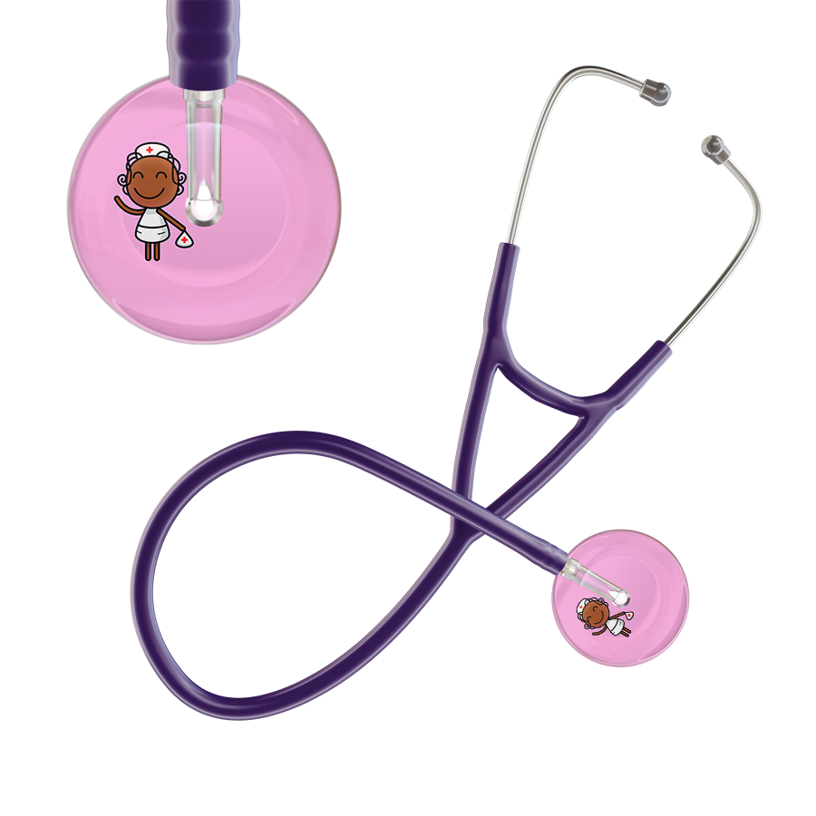 Cartoon Nurse F4 Skin Cardiology Stethoscope