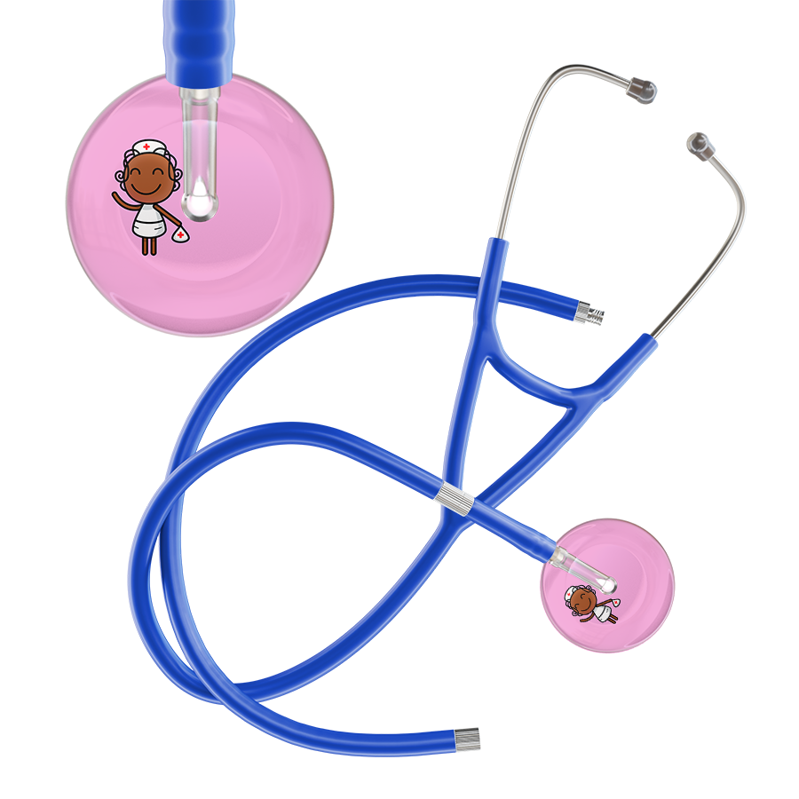 Cartoon Nurse F4 Skin Cardiology Stethoscope