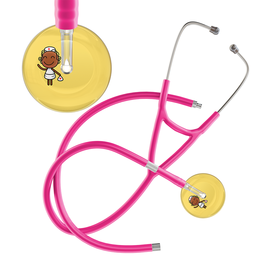 Cartoon Nurse F4 Skin Cardiology Stethoscope