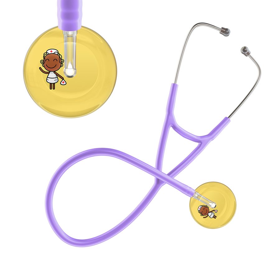 Cartoon Nurse F4 Skin Cardiology Stethoscope