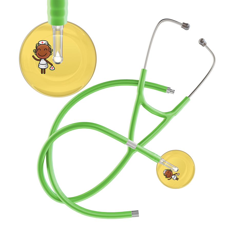 Cartoon Nurse F4 Skin Cardiology Stethoscope
