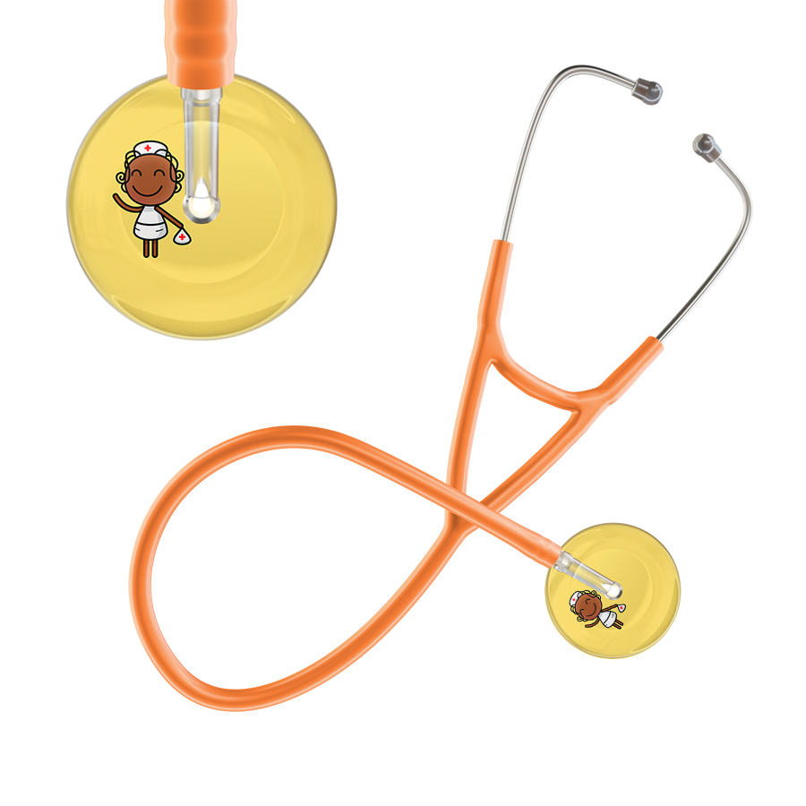 Cartoon Nurse F4 Skin Cardiology Stethoscope