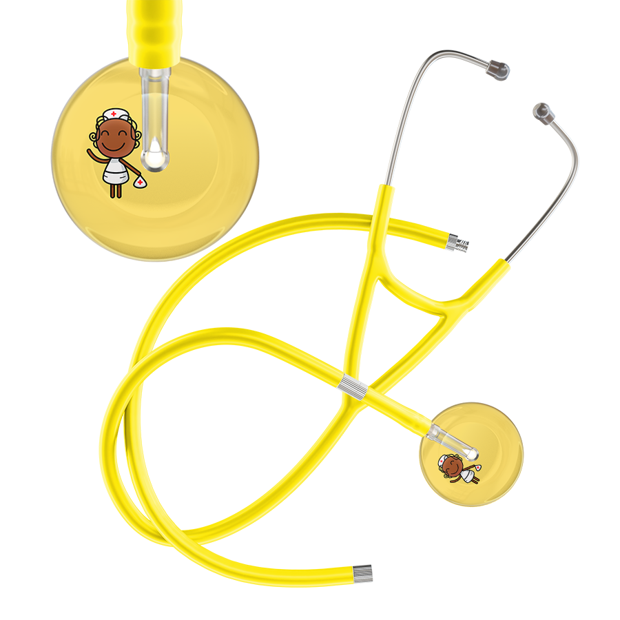Cartoon Nurse F4 Skin Cardiology Stethoscope