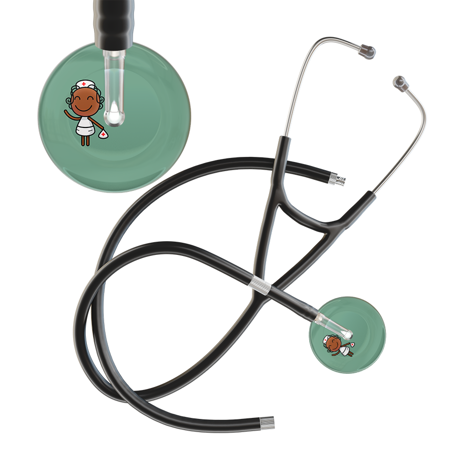 Cartoon Nurse F4 Skin Cardiology Stethoscope