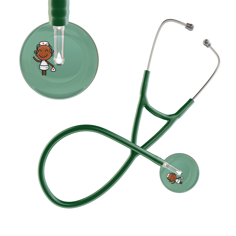 Cartoon Nurse F4 Skin Cardiology Stethoscope