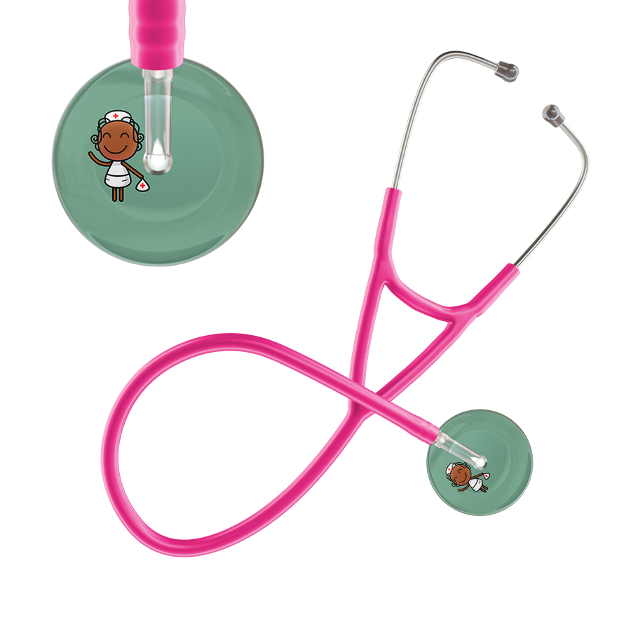 Cartoon Nurse F4 Skin Cardiology Stethoscope