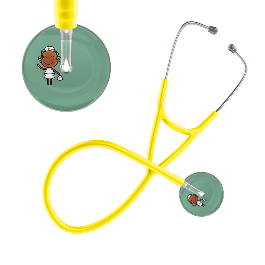 Cartoon Nurse F4 Skin Cardiology Stethoscope