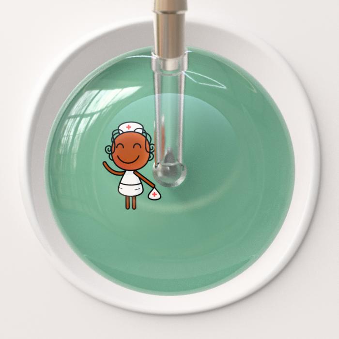 Ultrascope Stethoscope Head Sage F4 Cartoon Nurse / Adult Cartoon Nurse Stethoscope Head