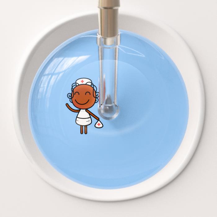 Ultrascope Stethoscope Head Light Blue F4 Cartoon Nurse / Adult Cartoon Nurse Stethoscope Head