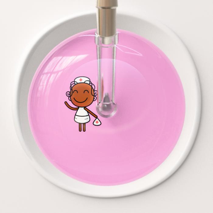 Ultrascope Stethoscope Head Light Pink F4 Cartoon Nurse / Adult Cartoon Nurse Stethoscope Head