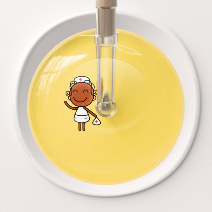 Ultrascope Stethoscope Head Light Yellow F4 Cartoon Nurse / Adult Cartoon Nurse Stethoscope Head