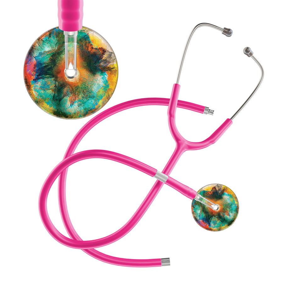 TieDye Multi Color Stethoscope - Watercolor Designs