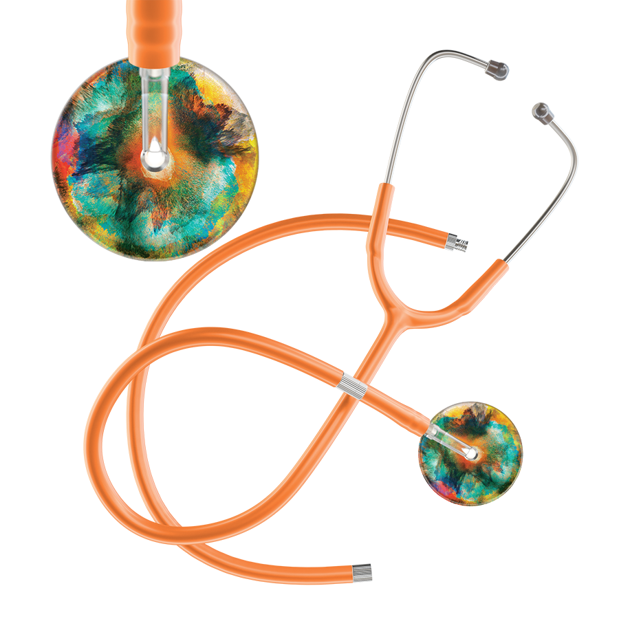 TieDye Multi Color Stethoscope - Watercolor Designs