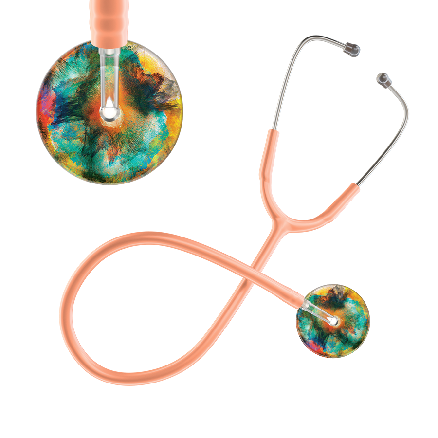 TieDye Multi Color Stethoscope - Watercolor Designs