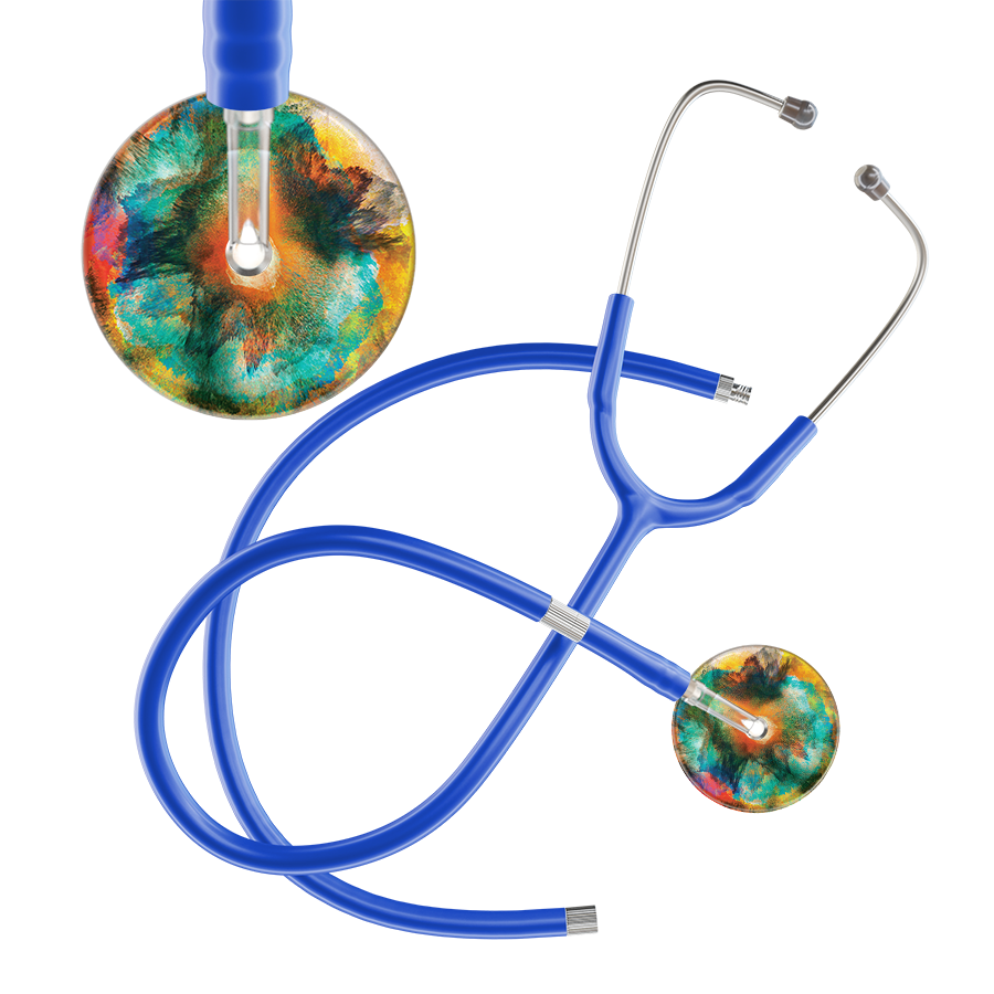 TieDye Multi Color Stethoscope - Watercolor Designs