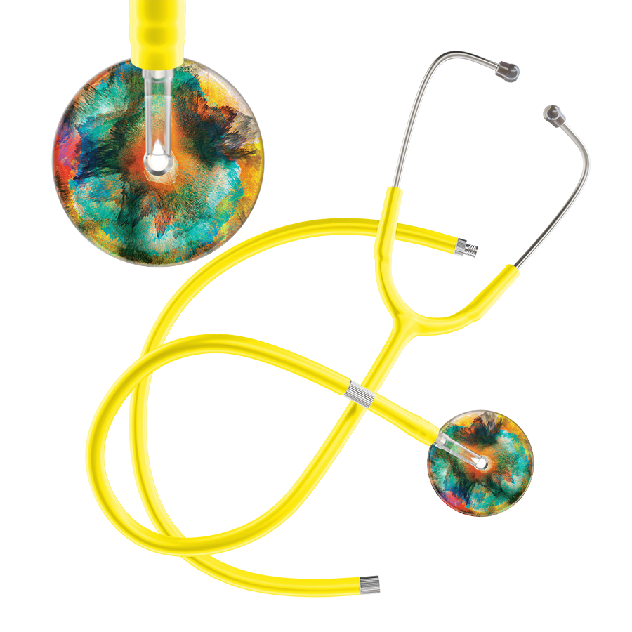 TieDye Multi Color Stethoscope - Watercolor Designs