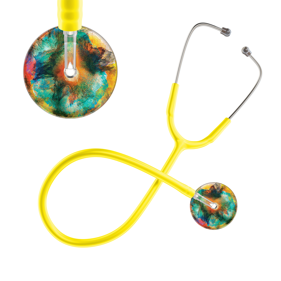 TieDye Multi Color Stethoscope - Watercolor Designs