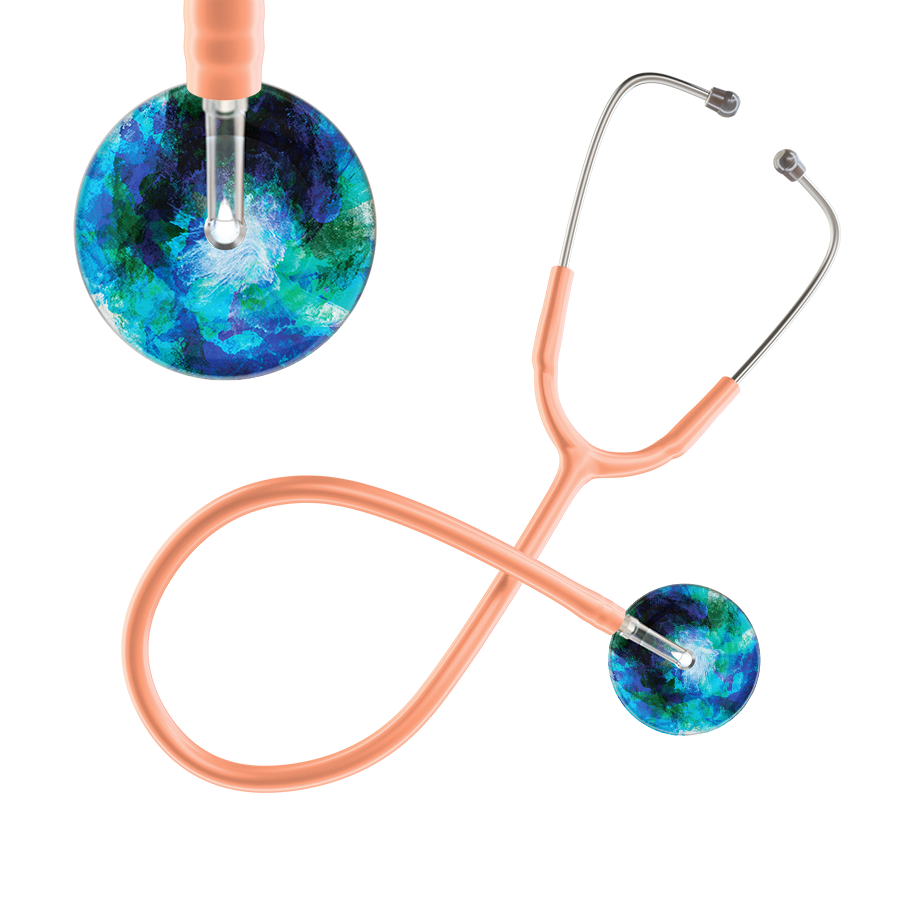 TieDye Multi Color Stethoscope - Watercolor Designs