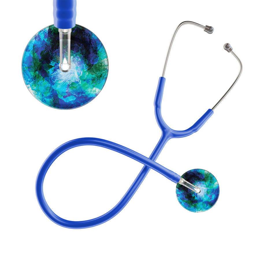 TieDye Multi Color Stethoscope - Watercolor Designs