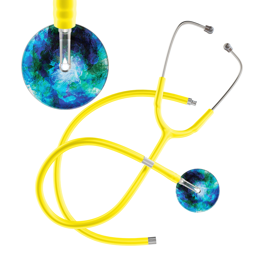 TieDye Multi Color Stethoscope - Watercolor Designs