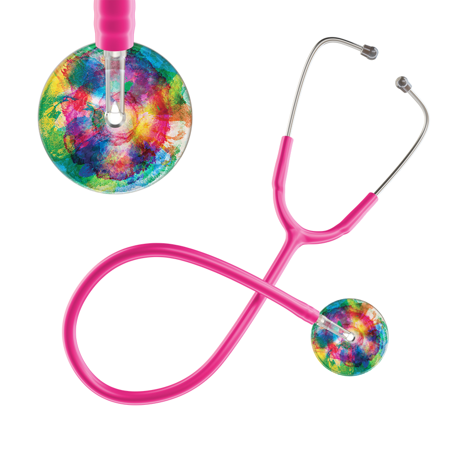 TieDye Multi Color Stethoscope - Watercolor Designs