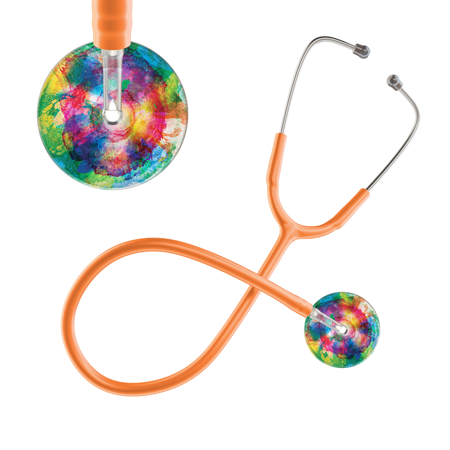 TieDye Multi Color Stethoscope - Watercolor Designs