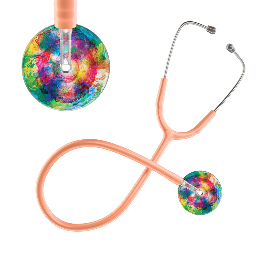 TieDye Multi Color Stethoscope - Watercolor Designs