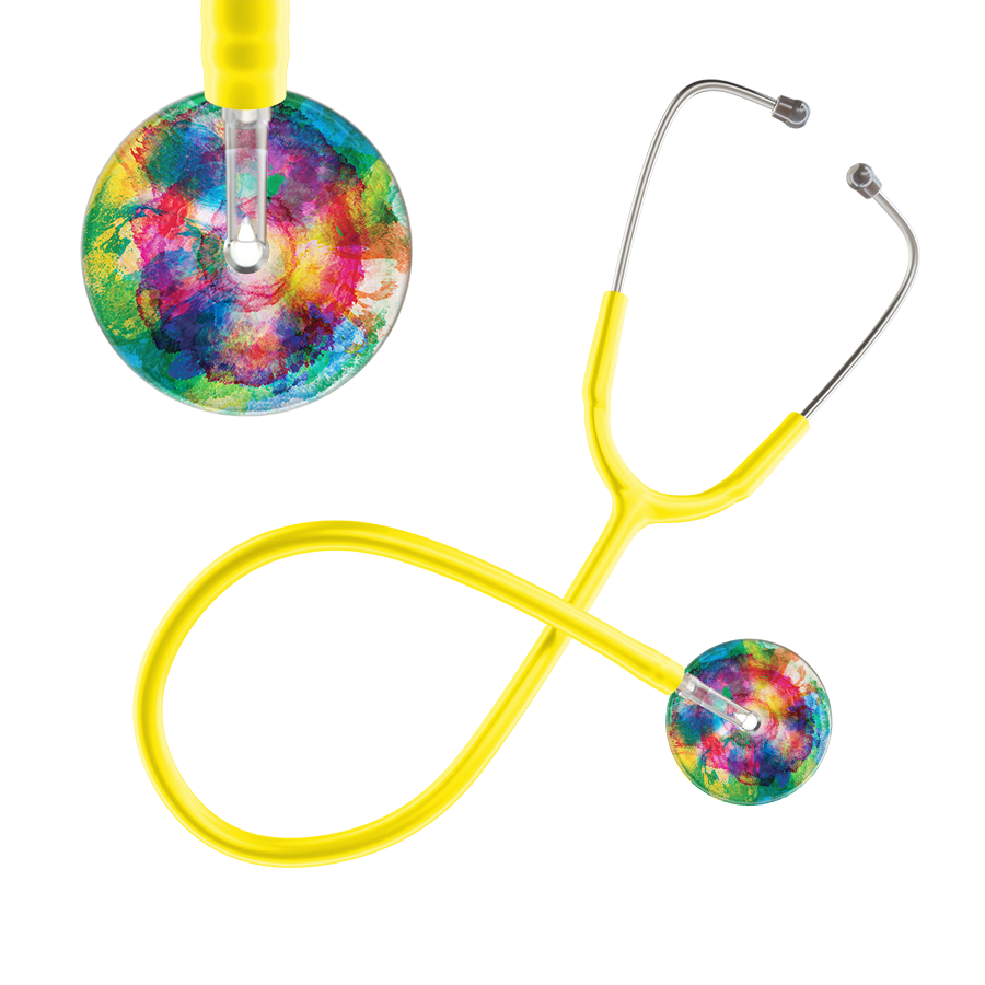 TieDye Multi Color Stethoscope - Watercolor Designs