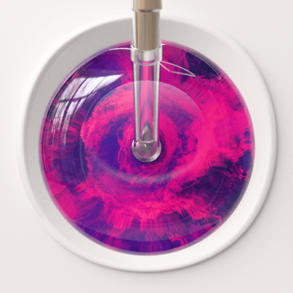 Ultrascope Stethoscope Head US076E5 / Adult TieDye Stethoscope Head - Watercolor Designs