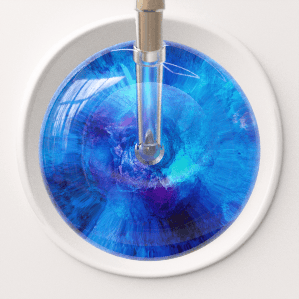 Ultrascope Stethoscope Head US076F6 / Adult TieDye Stethoscope Head - Watercolor Designs