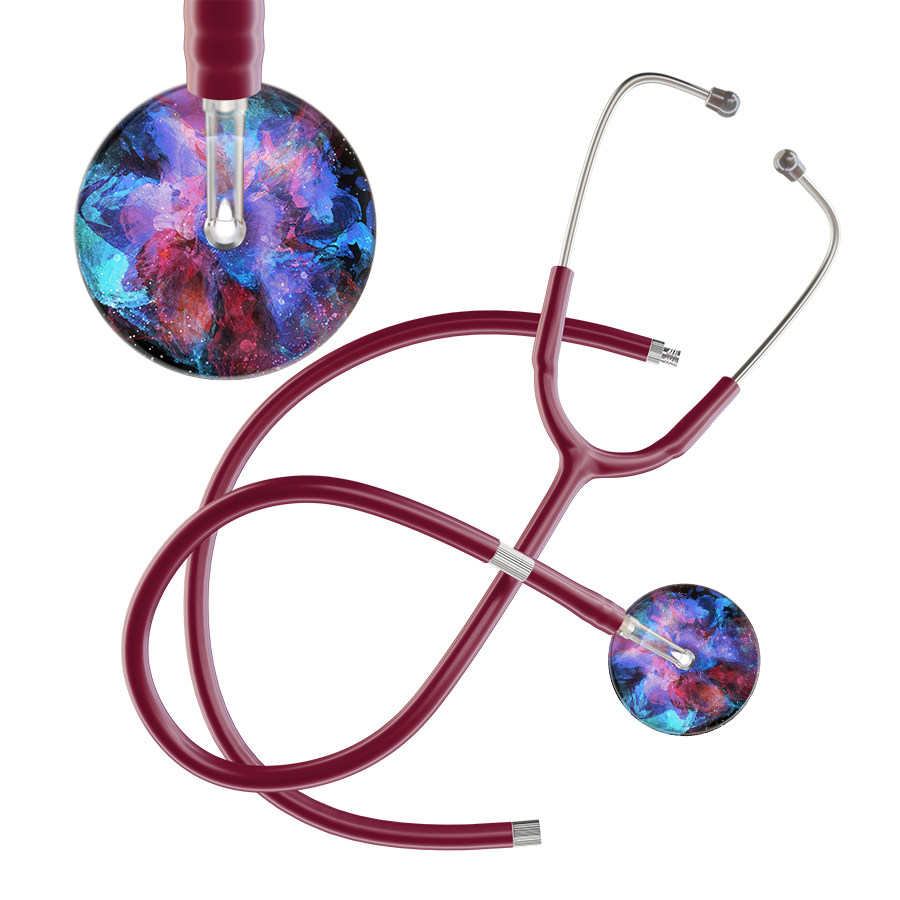TieDye Multi Color Stethoscope - Watercolor Designs