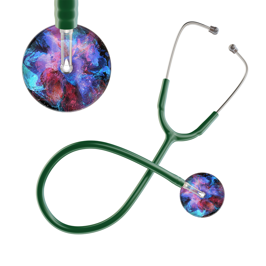 TieDye Multi Color Stethoscope - Watercolor Designs